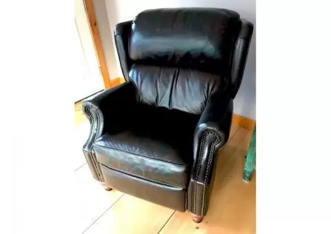 2 quality- leather recliners